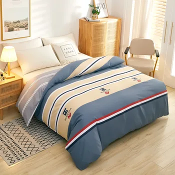 Высококачественный хлопковый пододеяльник, простое стеганое одеяло с растительным принтом, большое удобное стеганое одеяло, стеганое одеяло из приятной для кожи ткани.