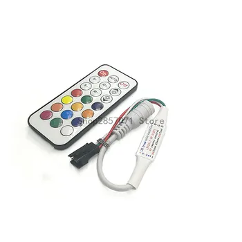 Мини-пиксельный световой контроллер RF21key DC5-24V Led pixel strip light Controller Для IC Strip WS2811 WS2812 WS1903 2048pixel