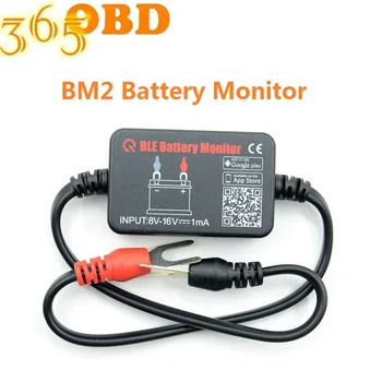 BM2 Устройство Мониторинга Автомобильного Аккумулятора 12V Тестер Автомобильного Аккумулятора BLE Инструмент Диагностики Аккумулятора Bluetooth-Совместимый 4.0 Для Android/ IOS