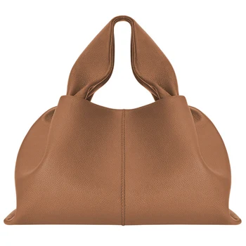 Плиссированная новинка, дизайнерская сумка через плечо из искусственной кожи, модная сумка 2023, женская однотонная сумка-тоут большой емкости для поездок на работу