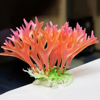 Аквариум Aquaruim Аквариумное растение Розовый Рог Водяная трава Маленький коралловый аквариум Искусственный декор