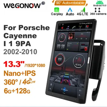 13,3 Дюймов Ownice 1Din Android10.0 Автомагнитола 360 Панорама для Porsche Cayenne I 1 9PA 2002-2010 Автозвук SPDIF 4G LTE БЕЗ DVD