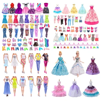 Модная одежда для кукол 6-36 шт., декоративная юбка для куклы из полиэстера, коллекция мини-фей, одежда в произвольном стиле для переодевания