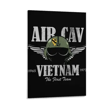 Air Cav Вьетнам - Шлем пилота Huey (потертый) Картина на холсте в стиле спальни, аниме, плакат, украшение стены, картина