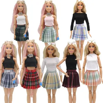 кукольное платье и рубашка/юбка-сетка/ Осенняя одежда Для кукол 30 см BJD Xinyi Barbie Blythe FR ST Одежда для кукол