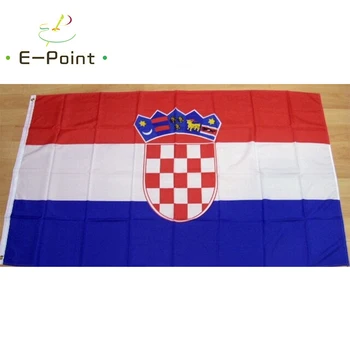 Флаг Хорватии 2 фута * 3 фута (60*90 см) 3 фута * 5 футов (90*150 см) Размер Рождественских Украшений для Домашнего Флага Баннер