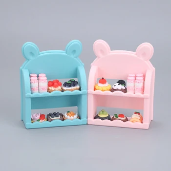 Кукольный домик мини-полка стеллаж для продуктов стеллаж для хранения реквизит для съемок модель украшения для игр с едой