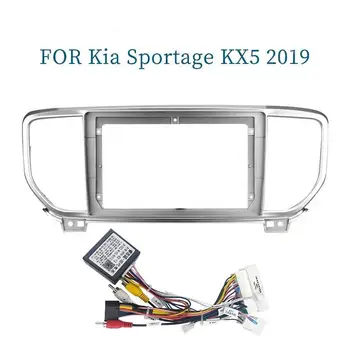 9-дюймовый Автомобильный адаптер для передней панели Canbus Box Decoder для Kia Sportage KX5 2019 Комплект для установки приборной панели Android-радио