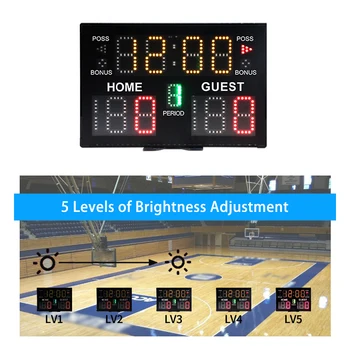 Настольное цифровое светодиодное табло для баскетбола, волейбола, тенниса, бокса Настольное цифровое светодиодное табло для баскетбола, волейбола, тенниса, бокса 1