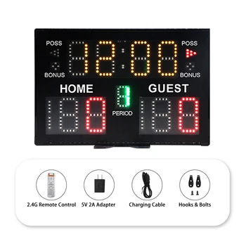 Настольное цифровое светодиодное табло для баскетбола, волейбола, тенниса, бокса Настольное цифровое светодиодное табло для баскетбола, волейбола, тенниса, бокса 4